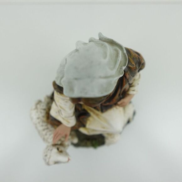 Jesus As The Good Shepherd With Two Sheep At His Feet - Picture 14 of 15